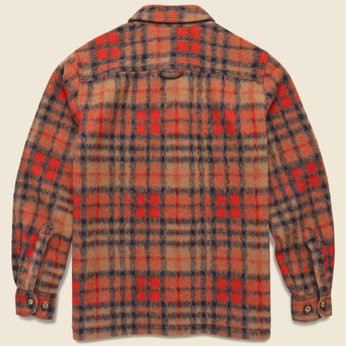 Ignition Overshirt - Tan/Red - Portuguese Flannel - STAG Provisions - Tops - L/S Woven - Overshirt