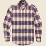 Liber Shirt - Off White/Blue - Portuguese Flannel - STAG Provisions - Tops - L/S Woven - Solid