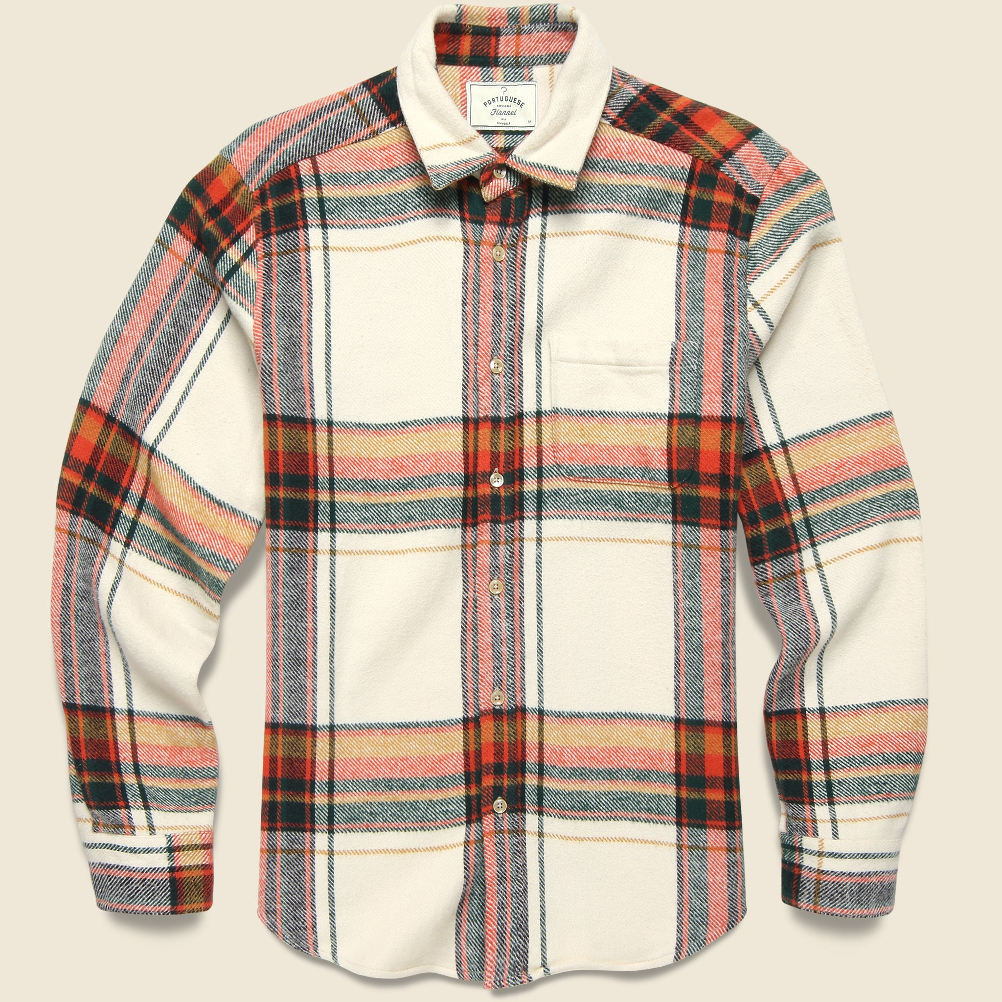 Nords Shirt - White/Red/Green - Portuguese Flannel - STAG Provisions - Tops - L/S Woven - Plaid