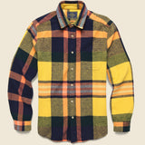 Tirol Shirt - Navy/Yellow - Portuguese Flannel - STAG Provisions - Tops - L/S Woven - Plaid