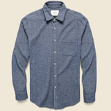 Flannel Teca Shirt - Indigo - Portuguese Flannel - STAG Provisions - Tops - L/S Woven - Solid