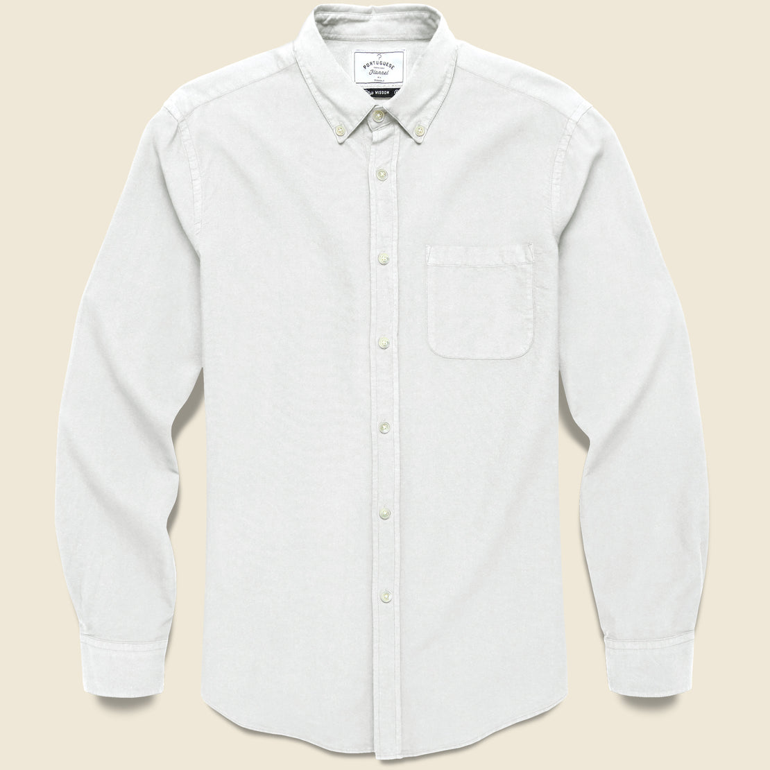 Portuguese Flannel Belavista Oxford Shirt - Off White