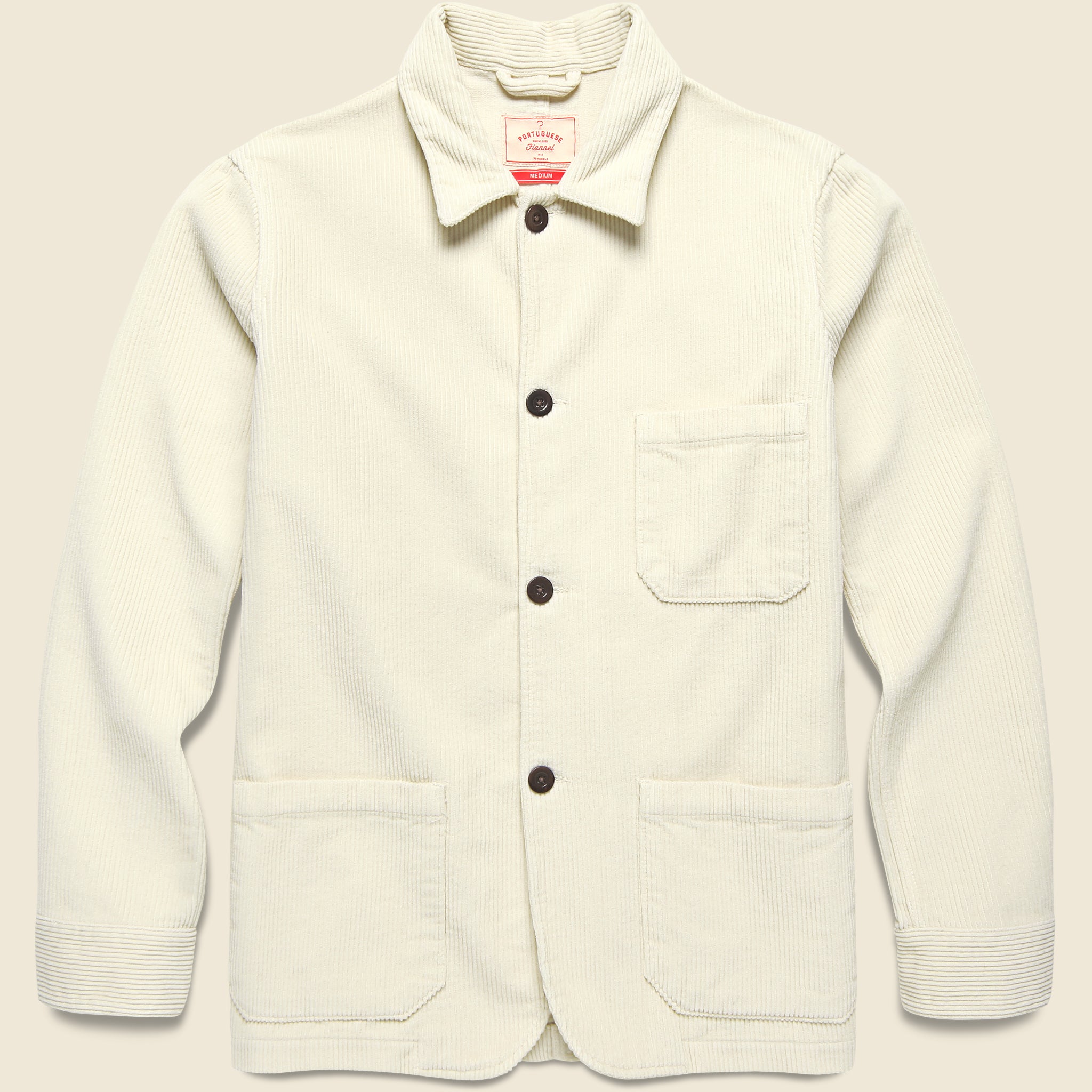 Labura Corduroy Shirt Jacket - Ecru