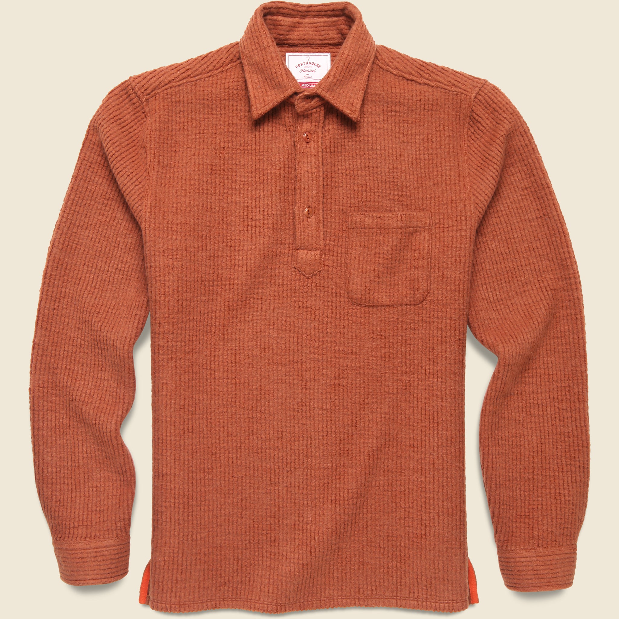 Cantelo Popover Shirt - Clay - Portuguese Flannel - STAG Provisions - Tops - L/S Knit