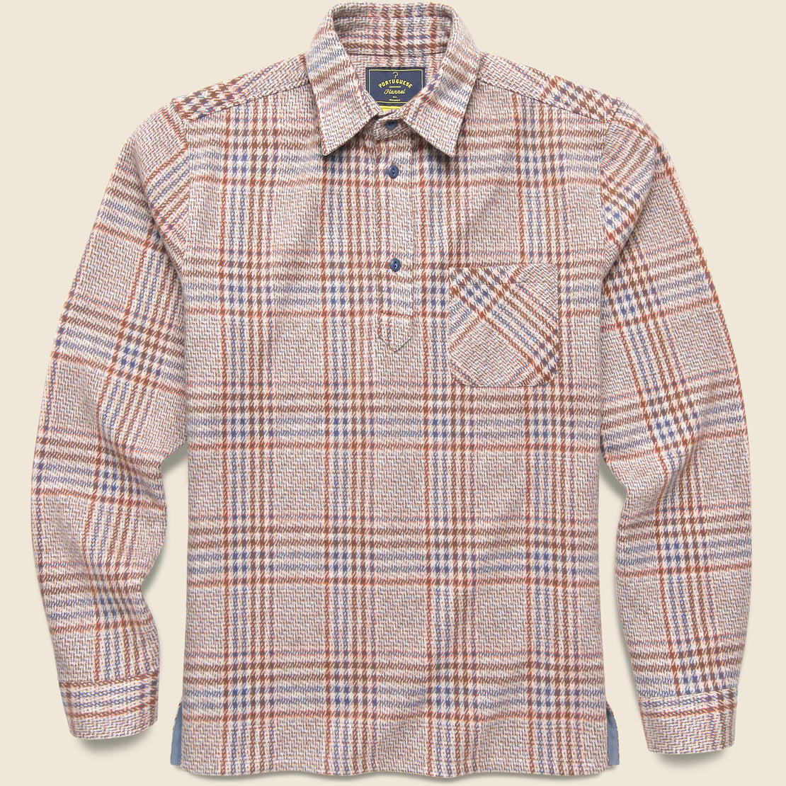Dona Popover Shirt - Tan Multi