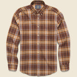 Apollo Shirt - Brown - Portuguese Flannel - STAG Provisions - Tops - L/S Woven - Plaid