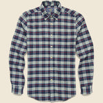 Alamo Shirt - Navy - Portuguese Flannel - STAG Provisions - Tops - L/S Woven - Plaid