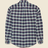 Alamo Shirt - Navy - Portuguese Flannel - STAG Provisions - Tops - L/S Woven - Plaid