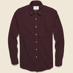 Flannel Teca Shirt - Bordeaux - Portuguese Flannel - STAG Provisions - Tops - L/S Woven - Solid