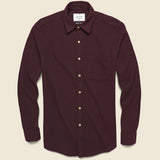 Flannel Teca Shirt - Bordeaux - Portuguese Flannel - STAG Provisions - Tops - L/S Woven - Solid