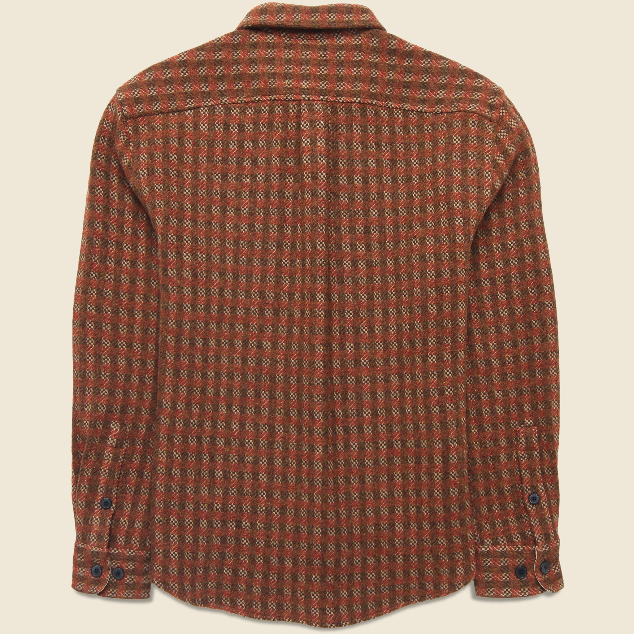 
                          Merino Tweed Overshirt - Brown
                        