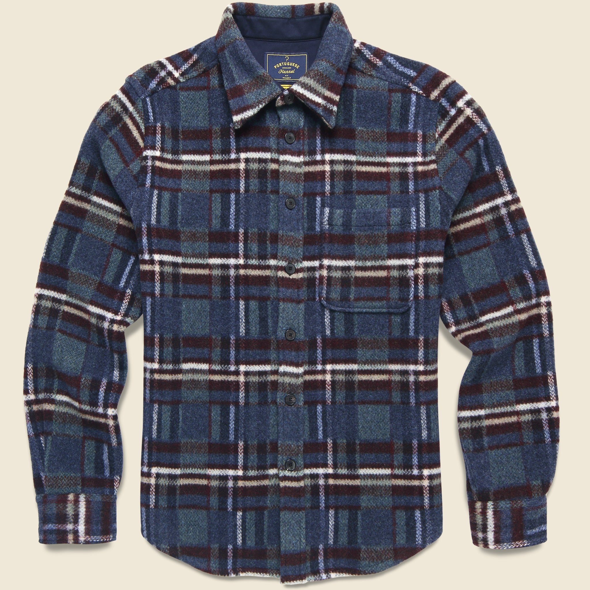 Virgo Overshirt - Blue - Portuguese Flannel - STAG Provisions - Tops - L/S Woven - Overshirt
