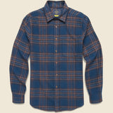 Bossa Shirt - Blue - Portuguese Flannel - STAG Provisions - Tops - L/S Woven - Plaid