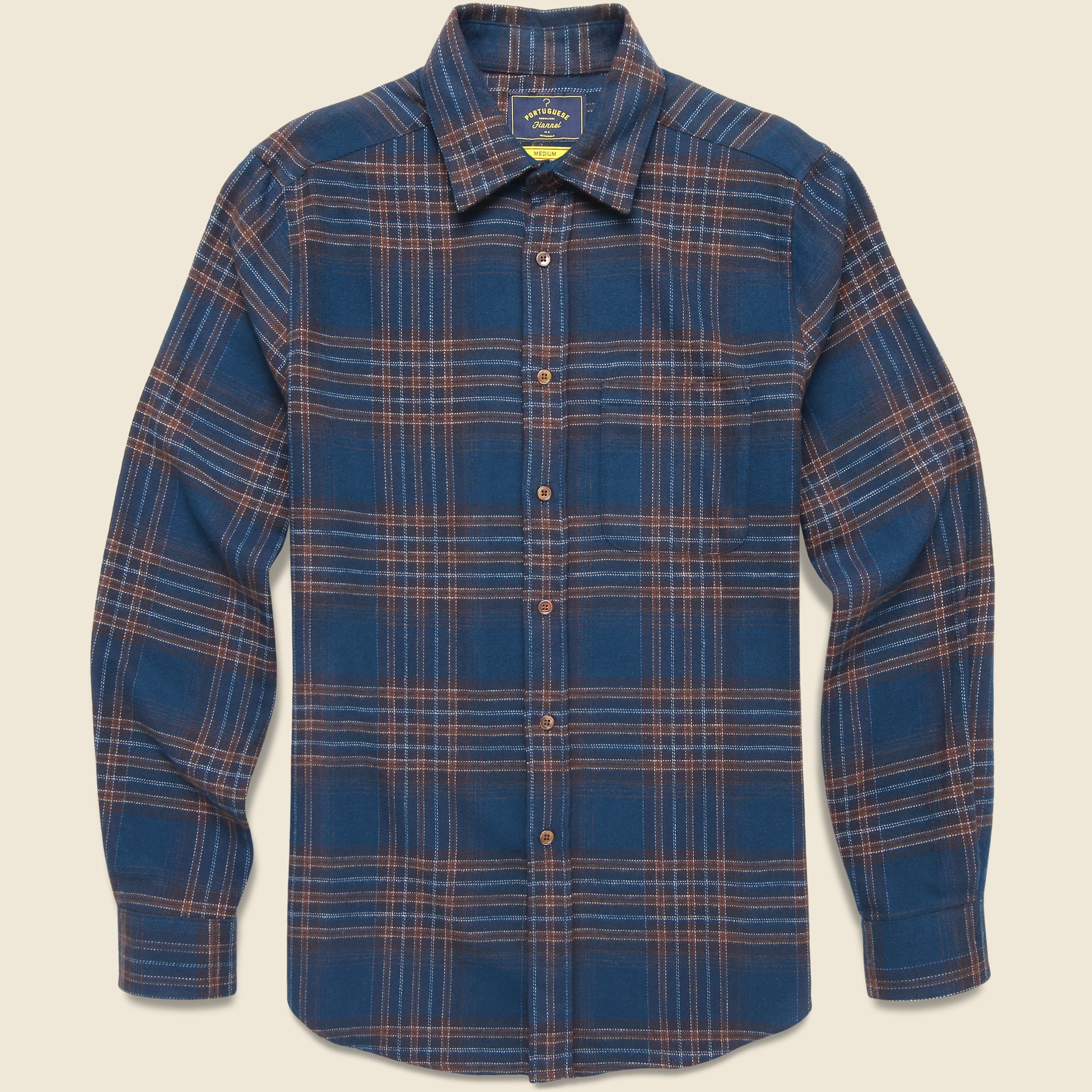 Bossa Shirt - Blue - Portuguese Flannel - STAG Provisions - Tops - L/S Woven - Plaid