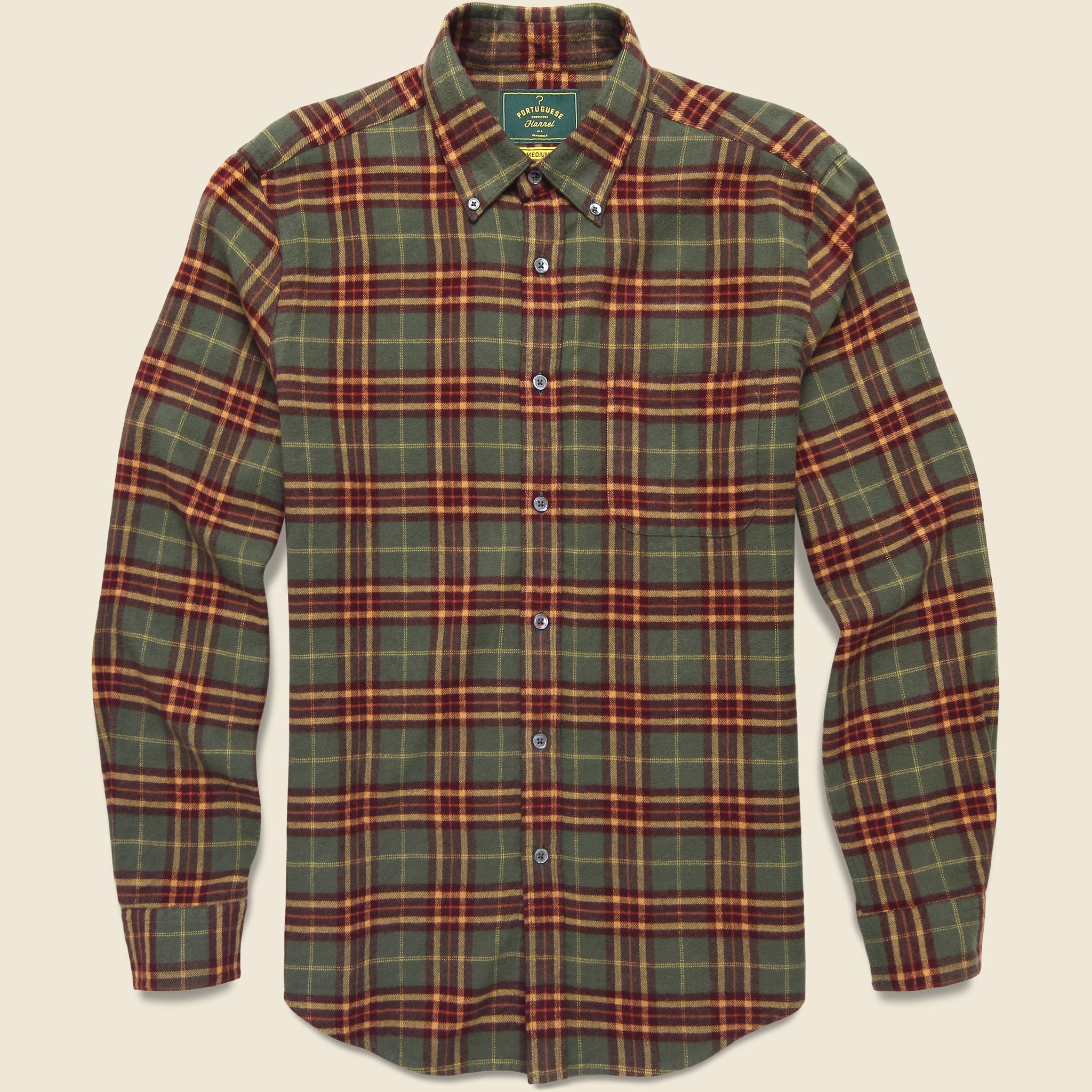 Hoop Shirt - Green - Portuguese Flannel - STAG Provisions - Tops - L/S Woven - Plaid