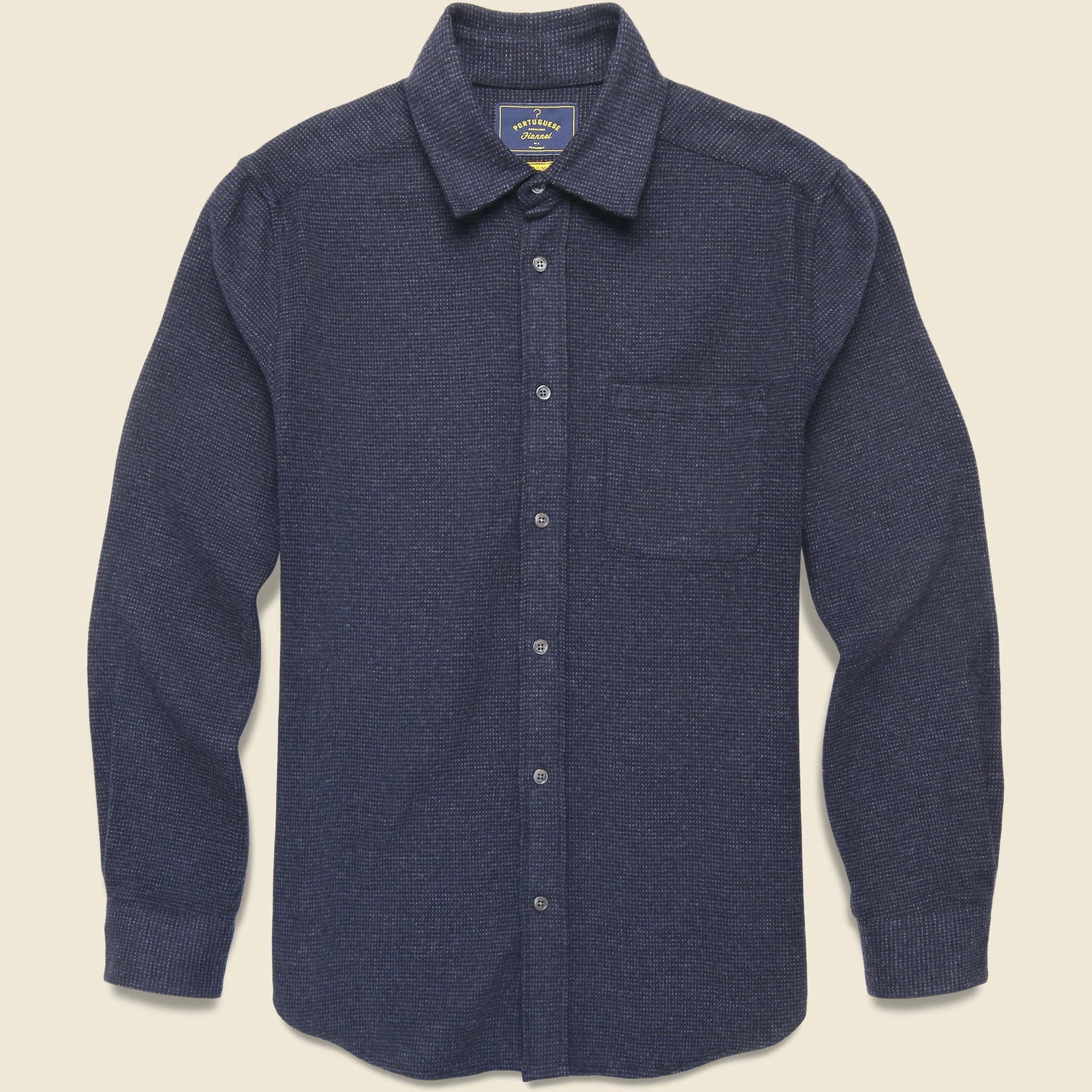 Sounds Shirt - Blue - Portuguese Flannel - STAG Provisions - Tops - L/S Woven - Solid