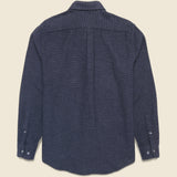 Sounds Shirt - Blue - Portuguese Flannel - STAG Provisions - Tops - L/S Woven - Solid