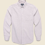 Belavista Oxford Shirt - Bordeaux Stripe - Portuguese Flannel - STAG Provisions - Tops - L/S Woven - Stripe