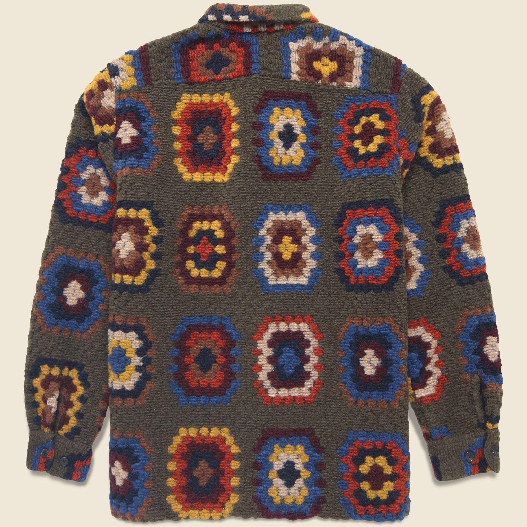 
                          Grandma's Quilt Overshirt - Green
                        