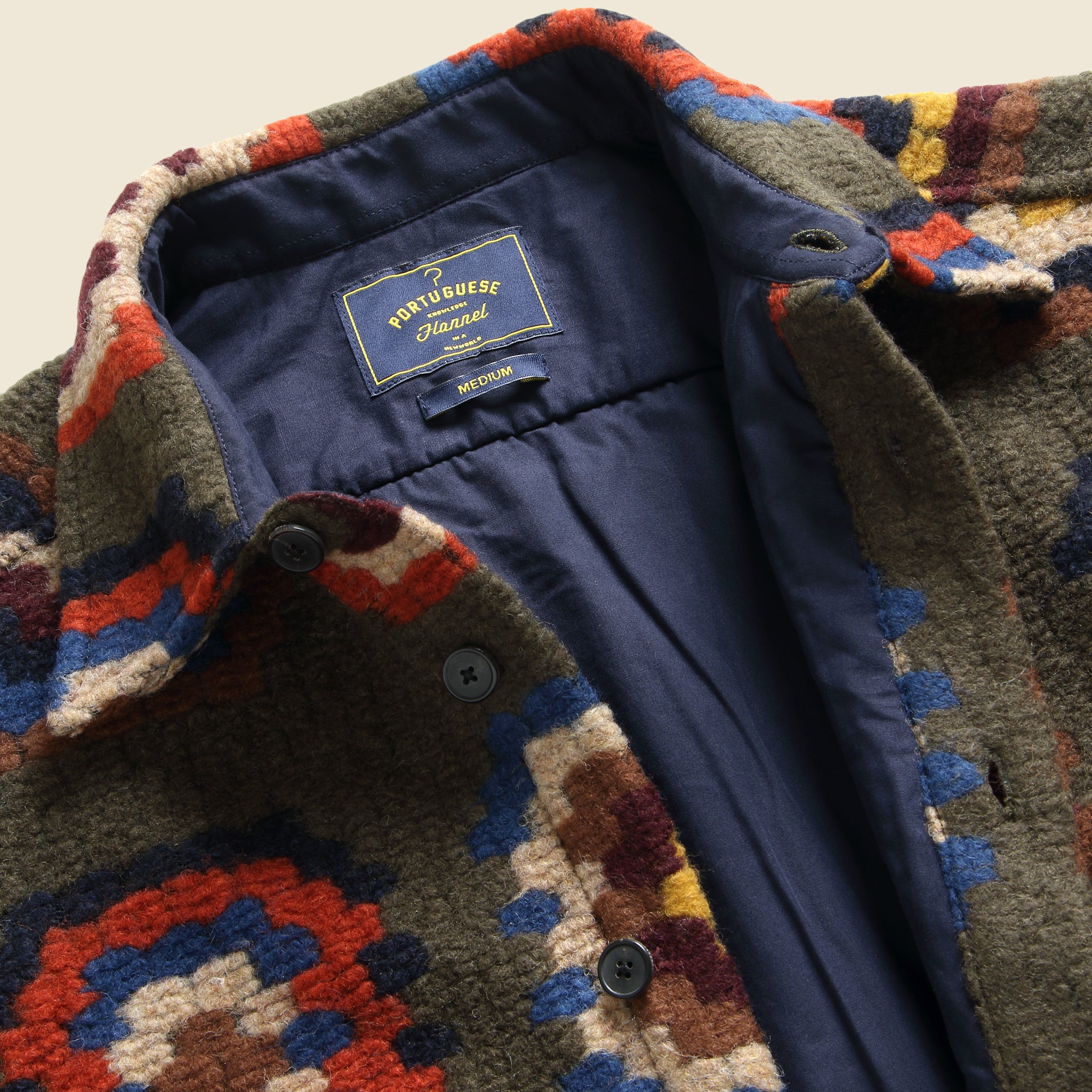 
                          Grandma's Quilt Overshirt - Green
                        