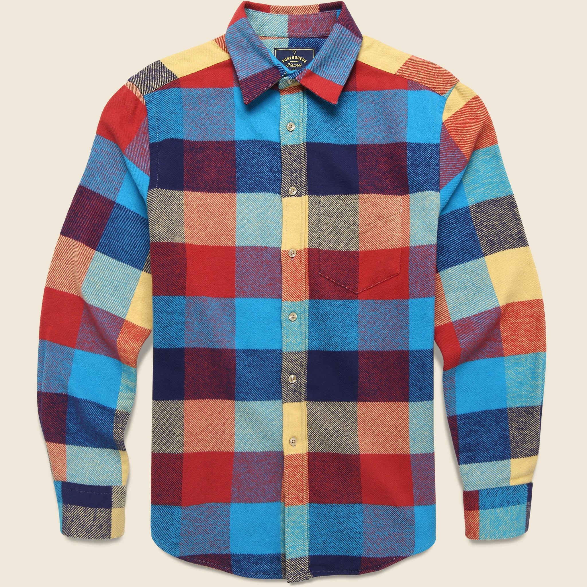Ophelia Shirt - Blue - Portuguese Flannel - STAG Provisions - Tops - L/S Woven - Plaid