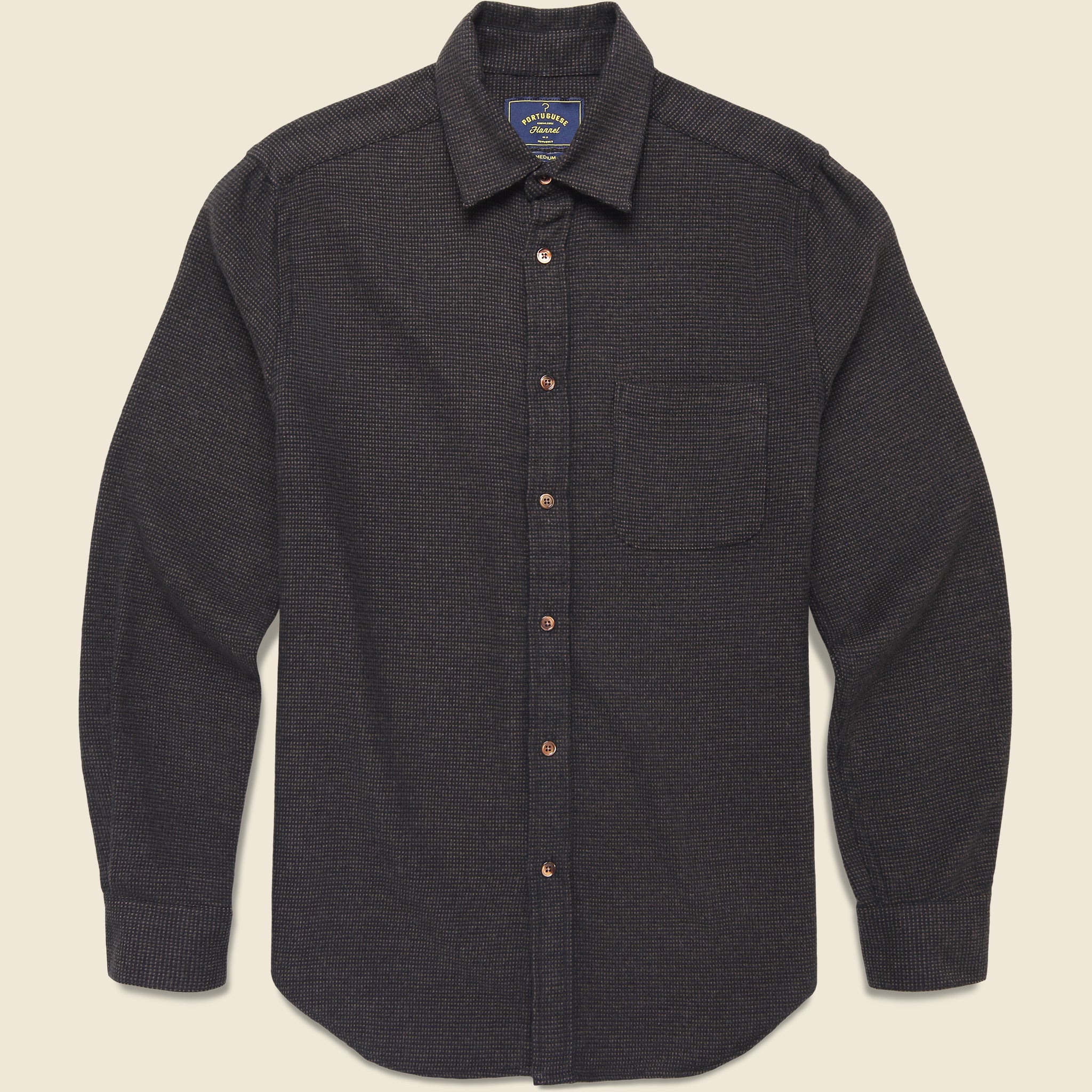Sounds Shirt - Black - Portuguese Flannel - STAG Provisions - Tops - L/S Woven - Solid
