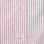 Brushed Stripe Oxford - Bordeaux - Portuguese Flannel - STAG Provisions - Tops - L/S Woven - Stripe