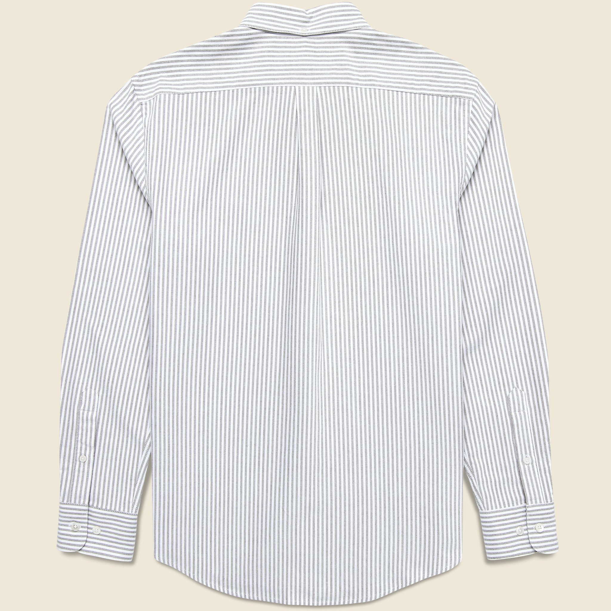 
                          Brushed Stripe Oxford - Black
                        