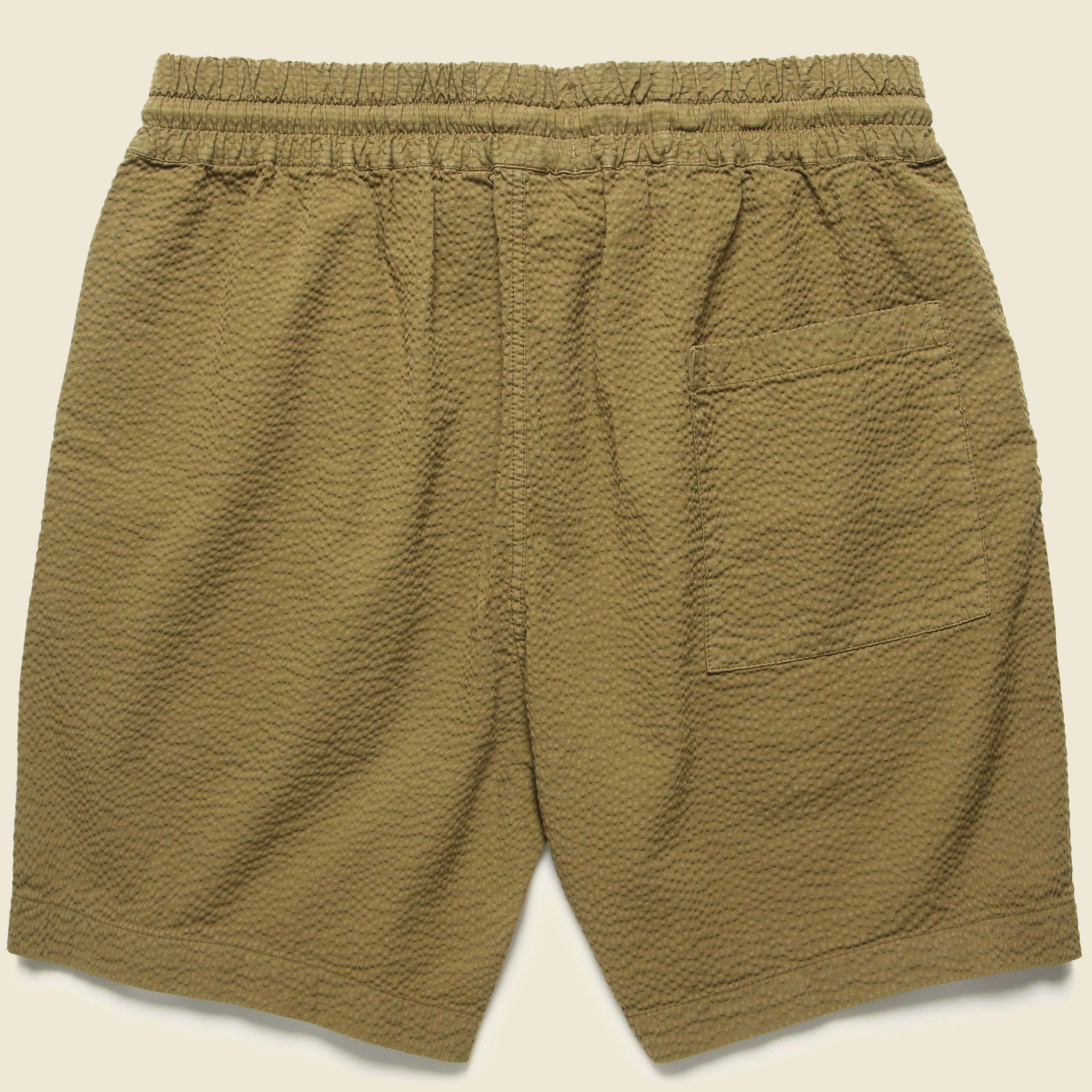 
                          Atlantico Seersucker Shorts - Olive - Portuguese Flannel - STAG Provisions - Shorts - Lounge
                        