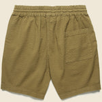 Atlantico Seersucker Shorts - Olive - Portuguese Flannel - STAG Provisions - Shorts - Lounge