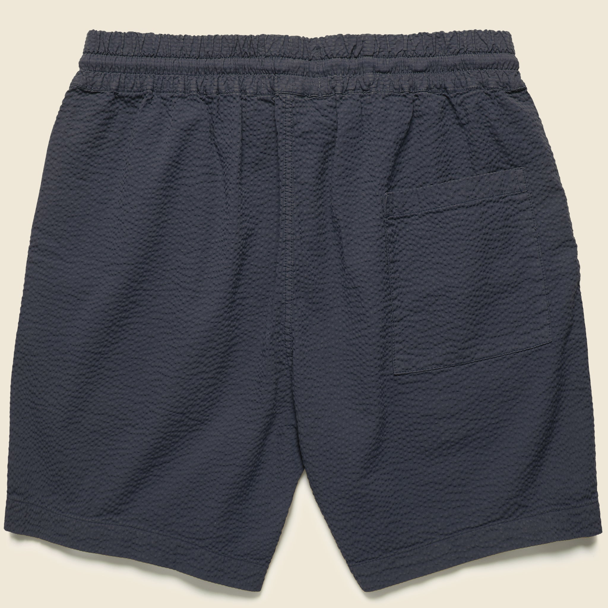 
                          Atlantico Seersucker Shorts - Navy - Portuguese Flannel - STAG Provisions - Shorts - Lounge
                        