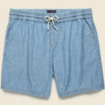 Chambray Shorts - Blue - Portuguese Flannel - STAG Provisions - Shorts - Lounge