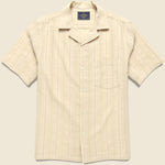 Almada Camp Shirt - Ecru - Portuguese Flannel - STAG Provisions - Tops - S/S Woven - Other Pattern