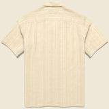 Almada Camp Shirt - Ecru - Portuguese Flannel - STAG Provisions - Tops - S/S Woven - Other Pattern