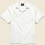 Eyelet Camp Shirt - White - Portuguese Flannel - STAG Provisions - Tops - S/S Woven - Other Pattern