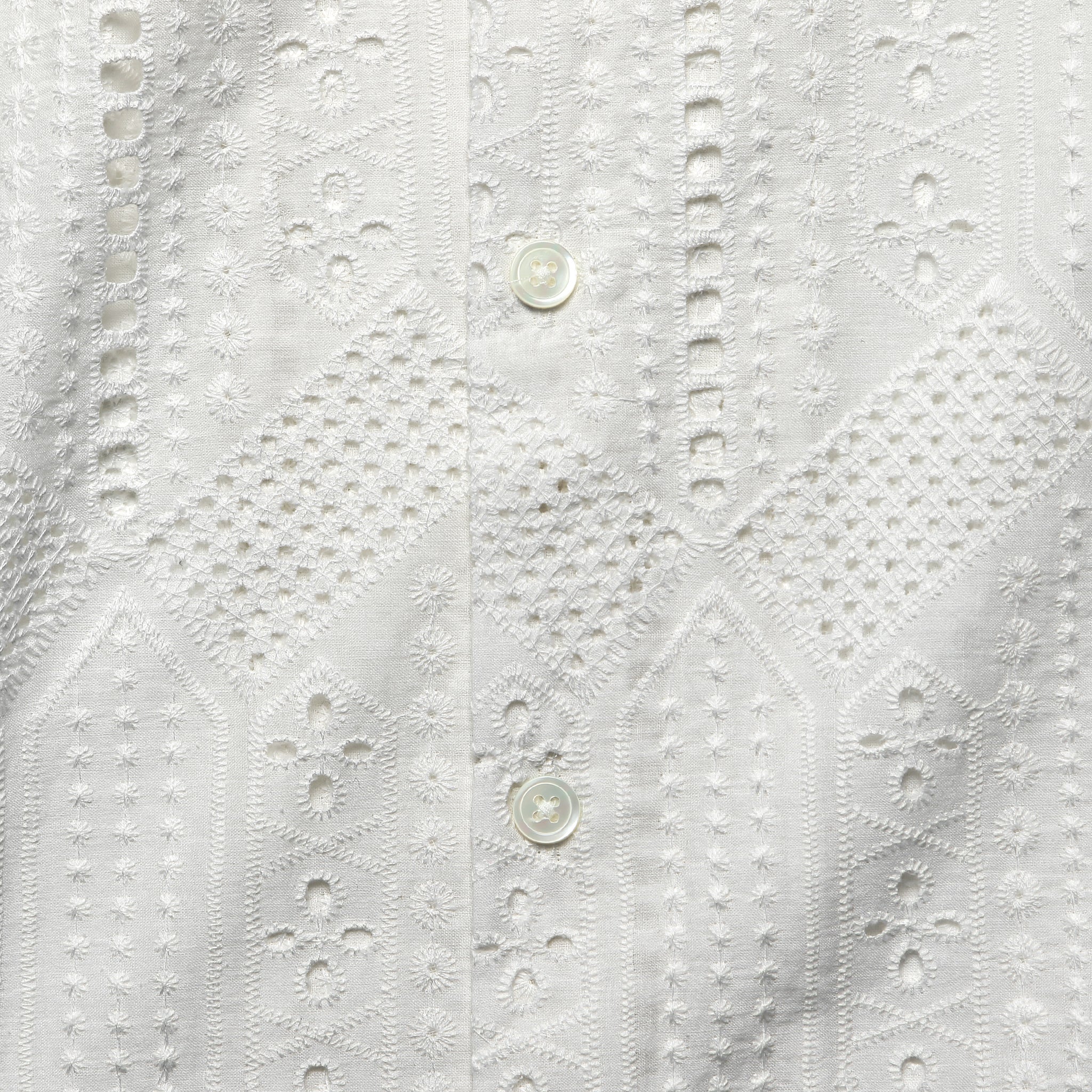 
                          Eyelet Camp Shirt - White - Portuguese Flannel - STAG Provisions - Tops - S/S Woven - Other Pattern
                        