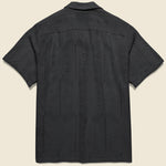 Eyelet Camp Shirt - Black - Portuguese Flannel - STAG Provisions - Tops - S/S Woven - Other Pattern