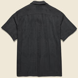 Eyelet Camp Shirt - Black - Portuguese Flannel - STAG Provisions - Tops - S/S Woven - Other Pattern