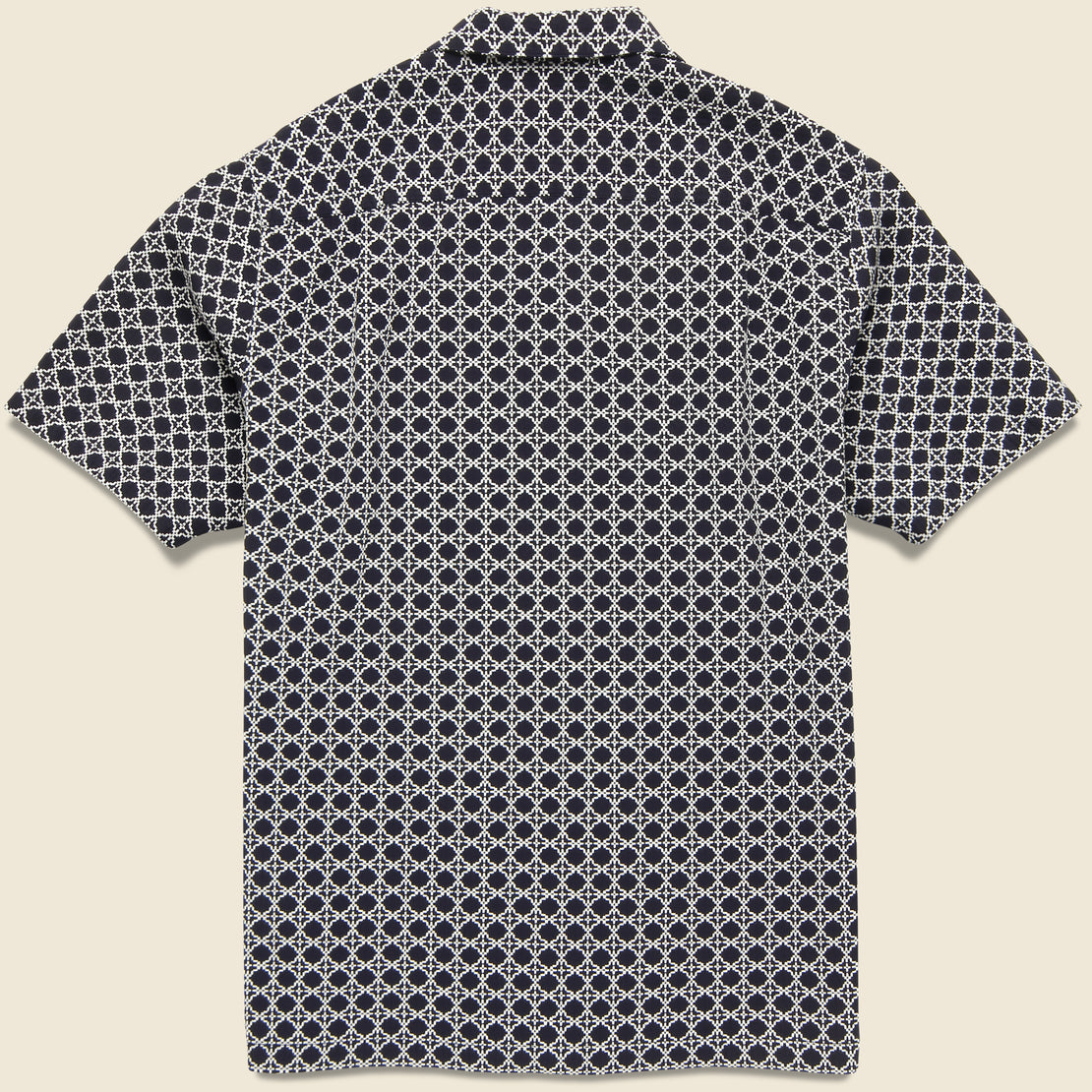 Tile Camp Shirt - Navy - Portuguese Flannel - STAG Provisions - Tops - S/S Woven - Other Pattern