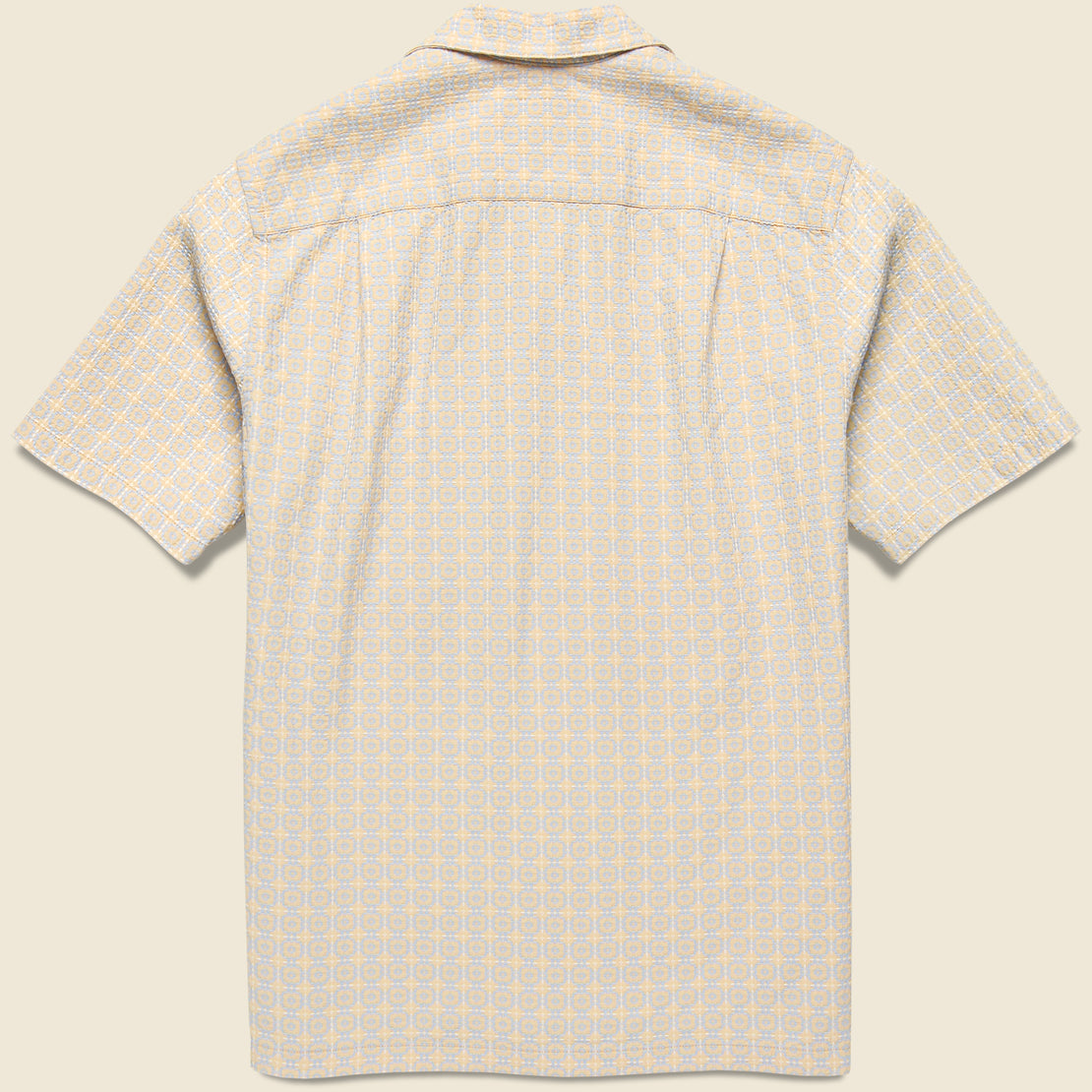 Tile Camp Shirt - Beige - Portuguese Flannel - STAG Provisions - Tops - S/S Woven - Other Pattern
