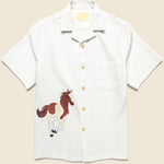 Palomino Camp Shirt - White - Portuguese Flannel - STAG Provisions - Tops - S/S Woven - Other Pattern