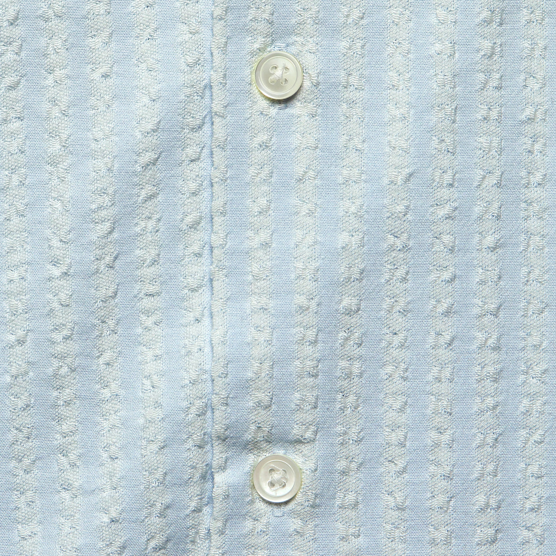 Jacquard Chambray Camp Shirt - Blue - Portuguese Flannel - STAG Provisions - Tops - S/S Woven - Stripe