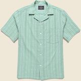 Almada Camp Shirt - Green - Portuguese Flannel - STAG Provisions - Tops - S/S Woven - Other Pattern