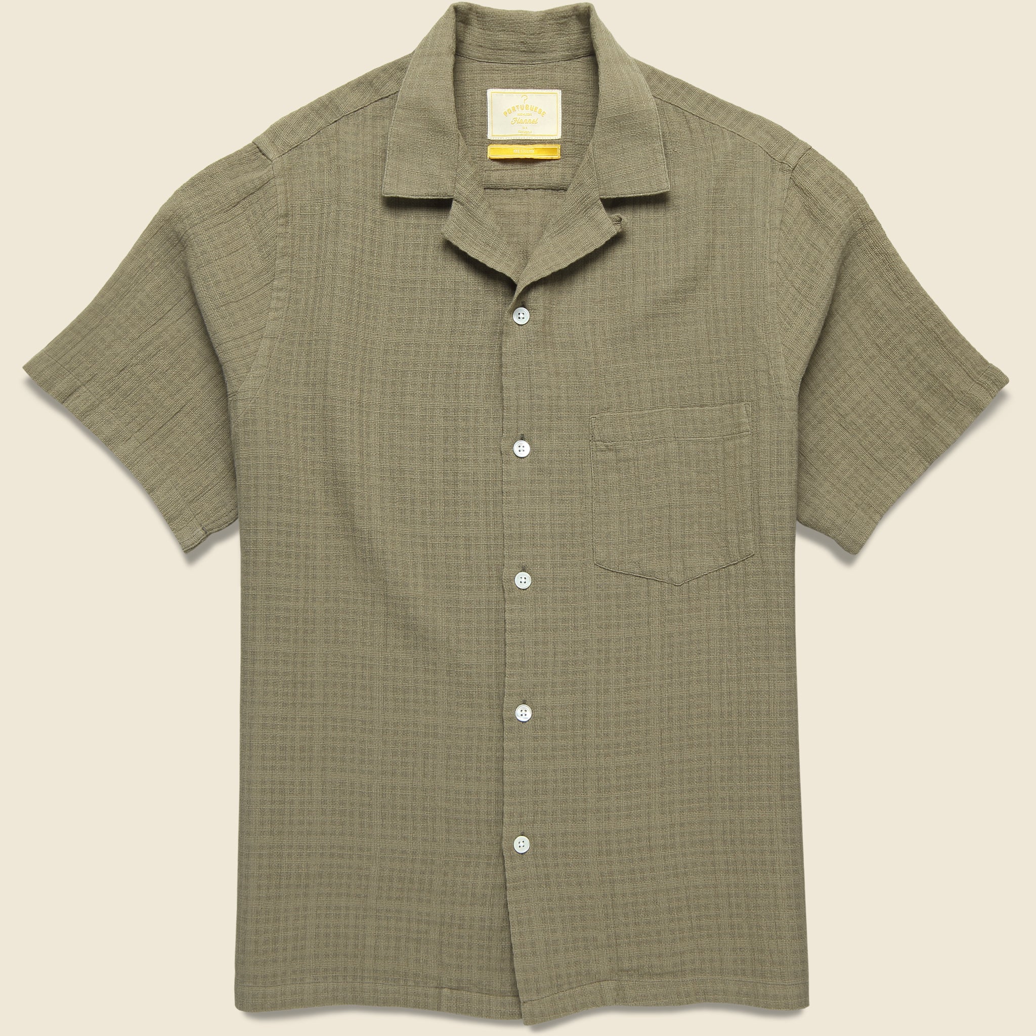 Grain Camp Shirt - Khaki - Portuguese Flannel - STAG Provisions - Tops - S/S Woven - Solid