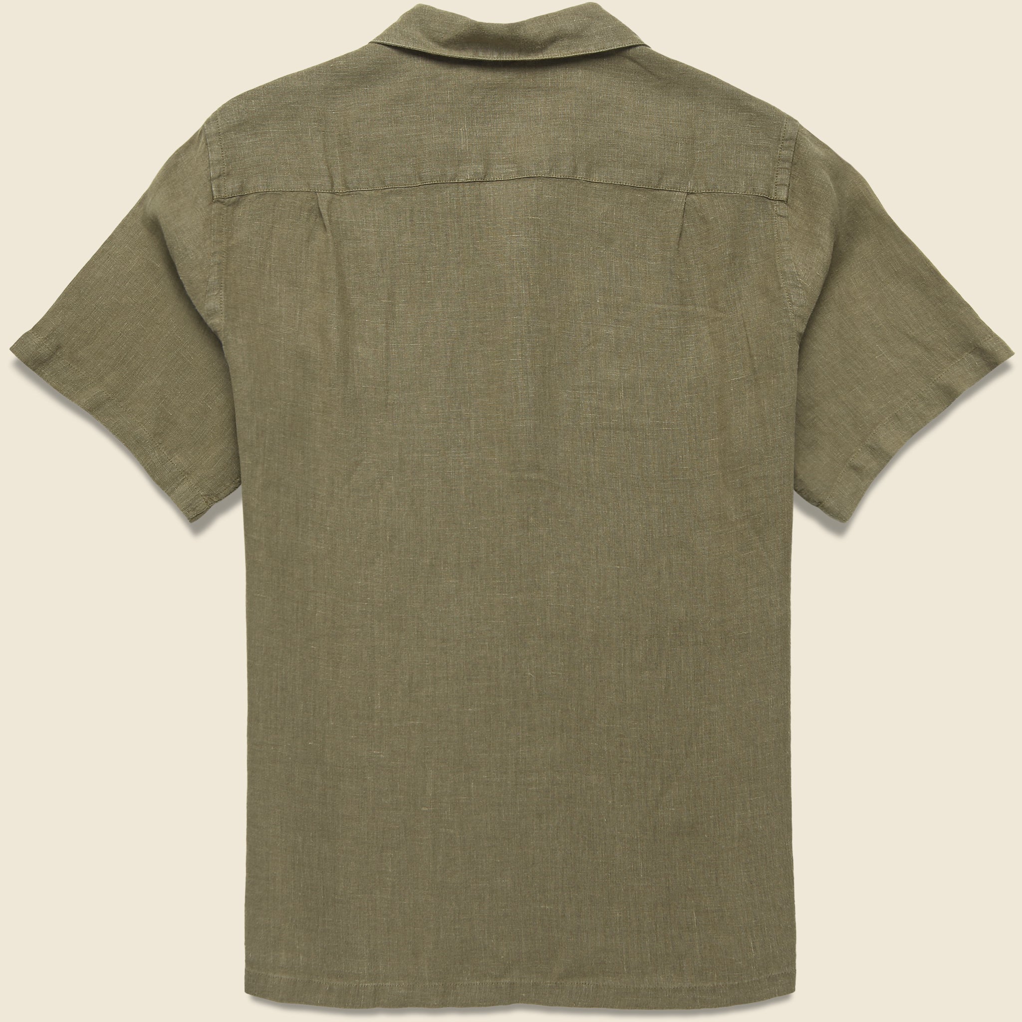 
                          Linen Camp Shirt - Olive - Portuguese Flannel - STAG Provisions - Tops - S/S Woven - Solid
                        