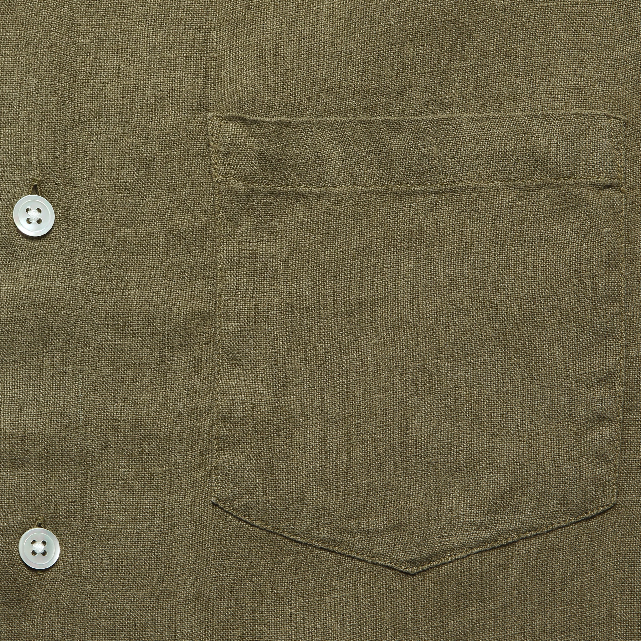 
                          Linen Camp Shirt - Olive - Portuguese Flannel - STAG Provisions - Tops - S/S Woven - Solid
                        