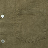 Linen Camp Shirt - Olive - Portuguese Flannel - STAG Provisions - Tops - S/S Woven - Solid