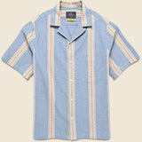 Melissa Camp Shirt - Blue - Portuguese Flannel - STAG Provisions - Tops - S/S Woven - Stripe