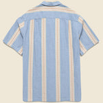 Melissa Camp Shirt - Blue - Portuguese Flannel - STAG Provisions - Tops - S/S Woven - Stripe