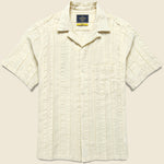 Punta Camp Shirt - White - Portuguese Flannel - STAG Provisions - Tops - S/S Woven - Stripe